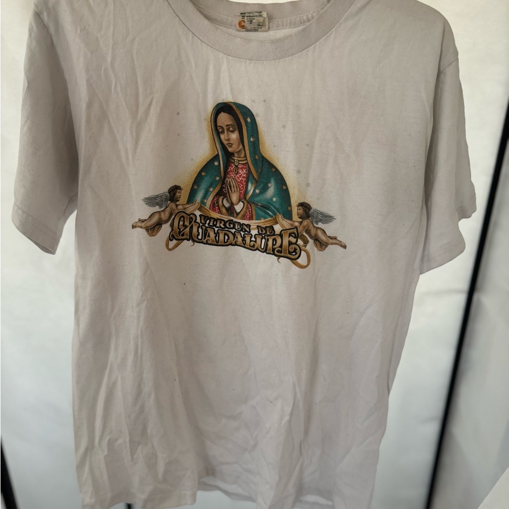 Virgen de Guadalupe Graphic Tee - White